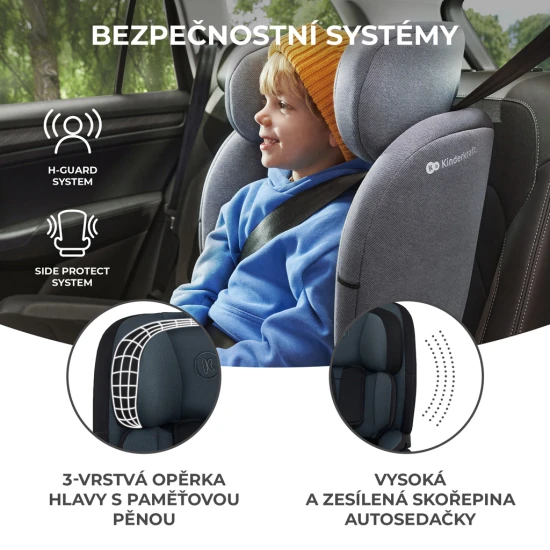 Autosedačka Oneto3 i-Size 76-150cm + Isofix Graphite black Autosedačka Oneto3 i-Size 76-150cm + Isofix Graphite black Kinderkraft KCONE300BLK0000