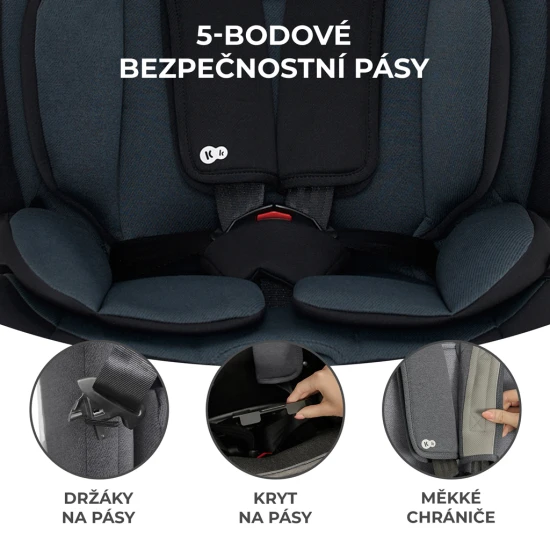 Autosedačka Oneto3 i-Size 76-150cm + Isofix Graphite black Autosedačka Oneto3 i-Size 76-150cm + Isofix Graphite black Kinderkraft KCONE300BLK0000