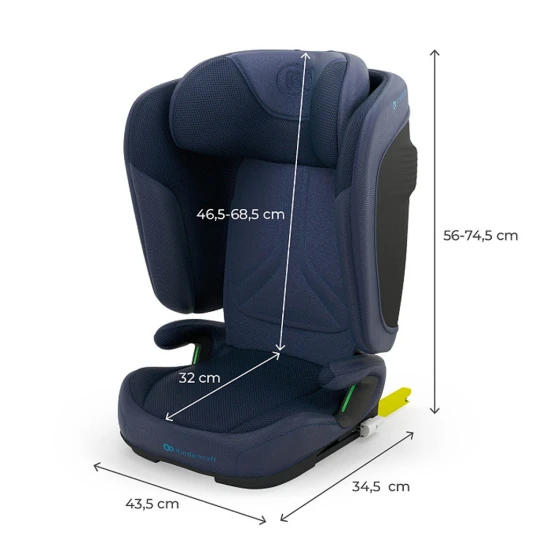 Skládací autosedačka Unity 2 I-Size Navy Skládací autosedačka Unity 2 I-Size Navy Kinderkraft KCUNIT02NAV0000