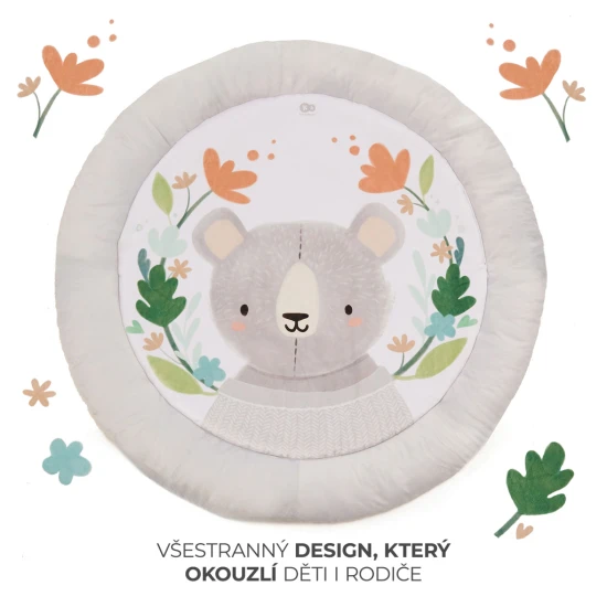 Hrací deka s hrazdičkou Cozyplay Light Grey Kinderkraft KPCOZY00LGR0000