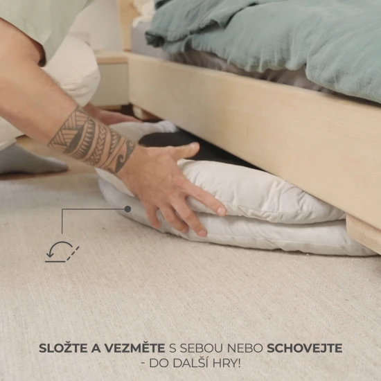 Hrací deka s hrazdičkou Cozyplay Light Grey Kinderkraft KPCOZY00LGR0000