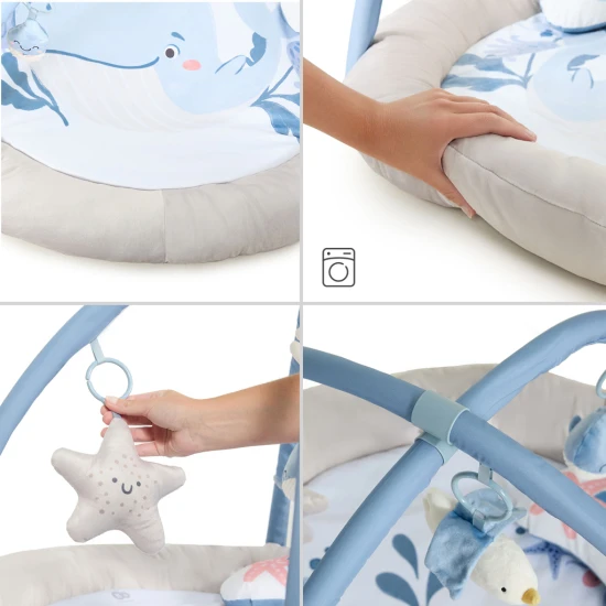 Hrací deka s hrazdičkou Cozyplay Nordic Breeze Kinderkraft KPCOZY00NOR0000