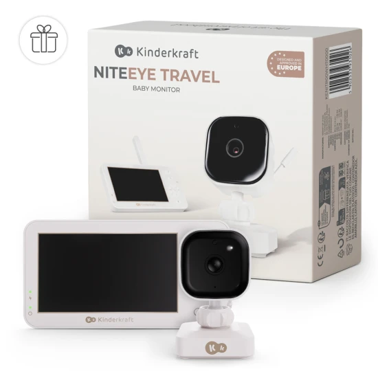 Dětská chůvička bez Wi-Fi Niteeye Travel Kinderkraft KENITR00WHT0000