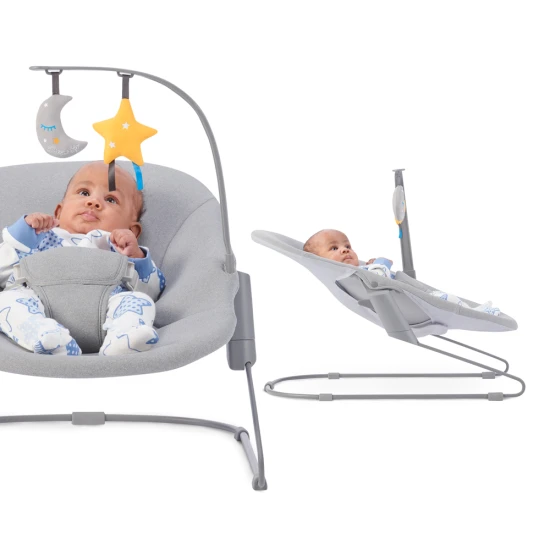 Houpací lehátko CALMEE 0m+, do 9 kg Kinderkraft KBCALM00GRY0000