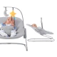Houpací lehátko CALMEE 0m+, do 9 kg Kinderkraft KBCALM00GRY0000