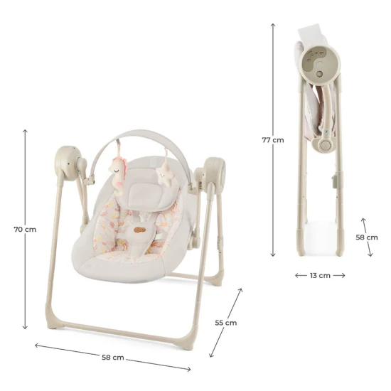 Houpačka Swingee Beige Kinderkraft KBSWIN00BEG0000