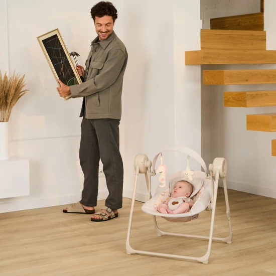 Houpačka Swingee Beige Kinderkraft KBSWIN00BEG0000