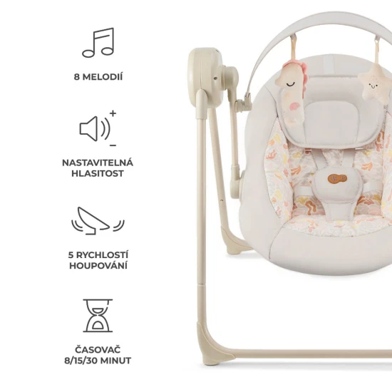 Houpačka Swingee Beige Kinderkraft KBSWIN00BEG0000