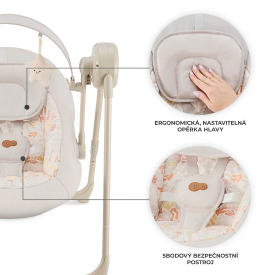 Houpačka Swingee Beige Kinderkraft KBSWIN00BEG0000