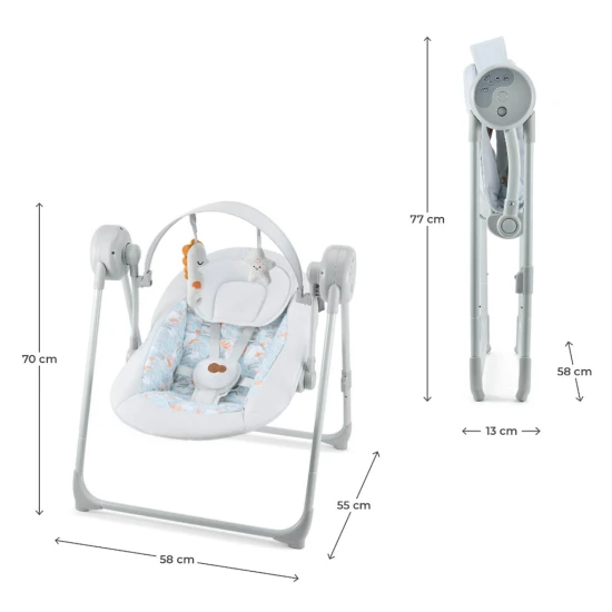 Houpačka Swingee Grey Kinderkraft KBSWIN00GRY0000