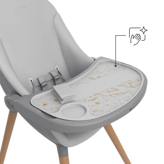 Jídelní židlička a lehátko Fini Up 2v1 Grey Kinderkraft KHFINIUPGRY0000