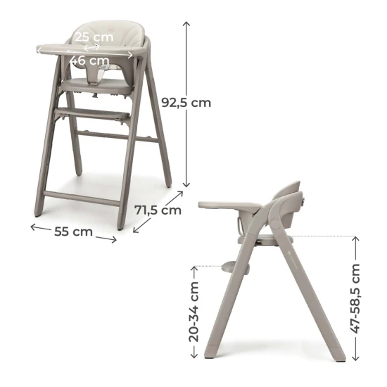 Jídelní židlička Tino Beige Kinderkraft KHTINO00BEG0000