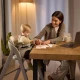 Jídelní židlička Tino Grey Kinderkraft KHTINO00GRY0000