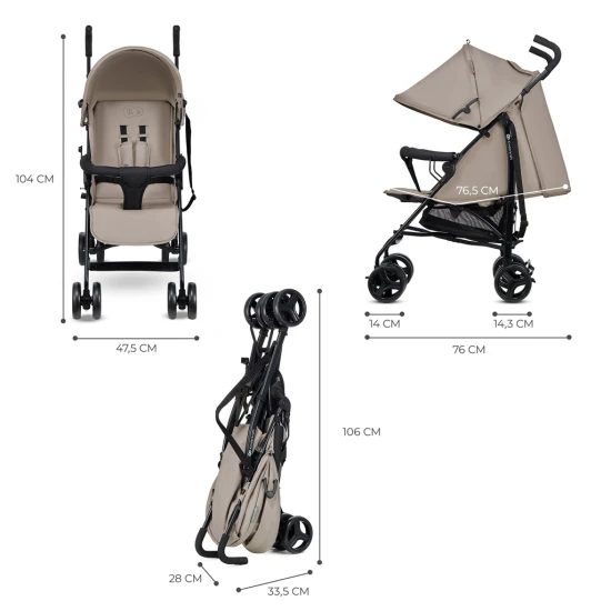 Golfový kočárek Tik Beige Golfový kočárek Tik Beige Kinderkraft KSTIK000BEG0000
