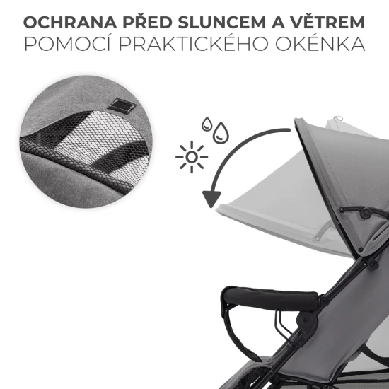 Golfový kočárek Tik Stone grey Kinderkraft KSTIK000GRY0000