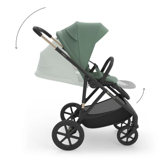 Kombinovaný kočárek 2v1 Prime 3 Dark Green Kinderkraft KSPRIM03GRE2000