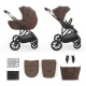Kombinovaný kočárek 2v1 Prime 3 Velvet Mocca Kinderkraft KSPRIM03BRW2000