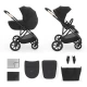 Kombinovaný kočárek 2v1 Prime 3 Venezian Black Kinderkraft KSPRIM03BLK2000