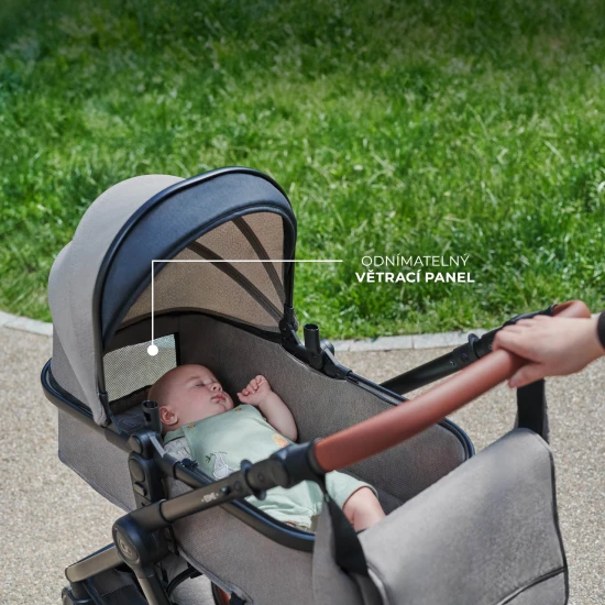 Kombinovaný kočárek 3v1 Esme Pro Moonlight Grey Kinderkraft KSESME00GRY300N