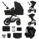 Kombinovaný kočárek 3v1 Moov 2 XL Air Black Kinderkraft KSMOOVXLBLK0000