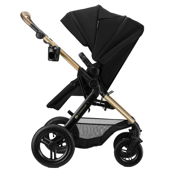 Kombinovaný kočárek 3v1 Moov 2 XL Air Black Kinderkraft KSMOOVXLBLK0000
