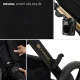 Kombinovaný kočárek 3v1 Moov 2 XL Air Black Kinderkraft KSMOOVXLBLK0000