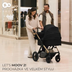 Kombinovaný kočárek 3v1 Moov 2 XL Air Black
