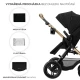 Kombinovaný kočárek 3v1 Moov 2 XL Air Black Kinderkraft KSMOOVXLBLK0000