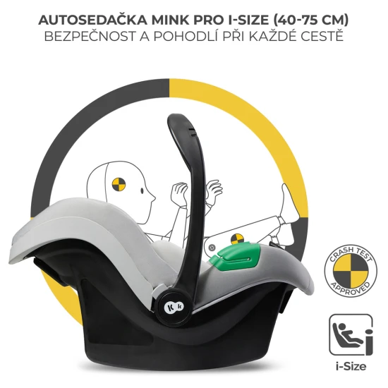 Kombinovaný kočárek 3v1 Moov 2 XL Air Grey Kinderkraft KSMOOVXLGRY0000