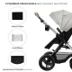 Kombinovaný kočárek 3v1 Moov 2 XL Air Grey Kinderkraft KSMOOVXLGRY0000