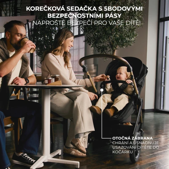 Kombinovaný kočárek 3v1 Moov 2 XL Air Grey Kinderkraft KSMOOVXLGRY0000