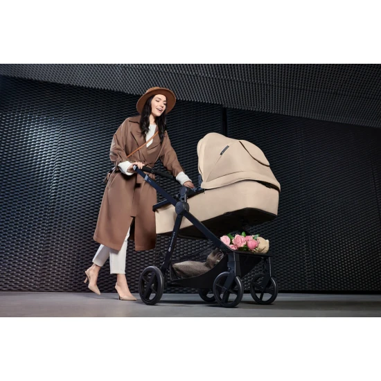 Kombinovaný kočárek 3v1 Newly Classic black + Mink PRO Kinderkraft KSNEWL00BLK300I