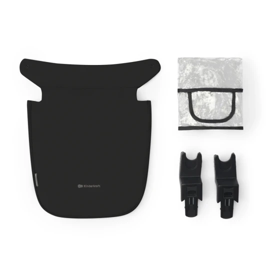 Kombinovaný kočárek 3v1 Newly Classic black + Mink PRO Kinderkraft KSNEWL00BLK300I