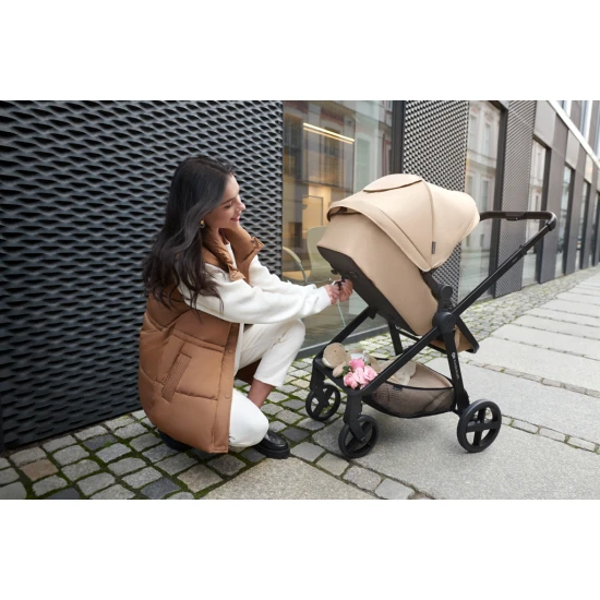 Kombinovaný kočárek 3v1 Newly Moonlight grey + Mink PRO Kinderkraft KSNEWL00GRY300I