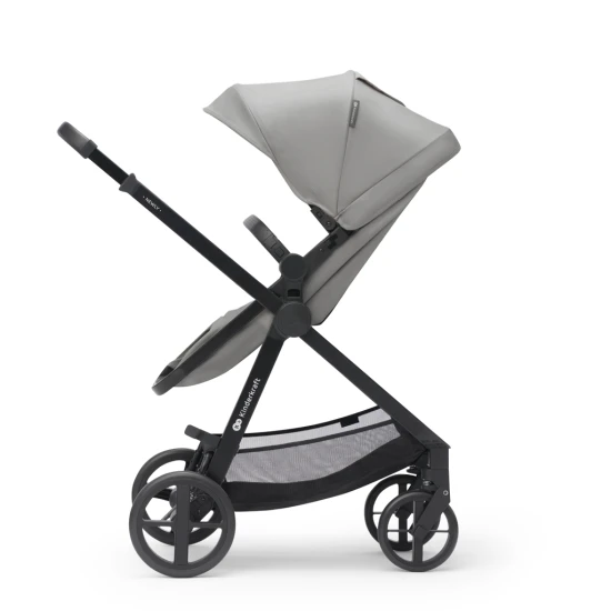 Kombinovaný kočárek 3v1 Newly Moonlight grey + Mink PRO Kinderkraft KSNEWL00GRY300I