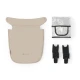 Kombinovaný kočárek 3v1 Newly Sand beige + Mink PRO Kinderkraft KSNEWL00BEG300I