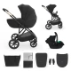 Kombinovaný kočárek 3v1 Prime 3 Venezian Black Kinderkraft KSPRIM03BLK3000