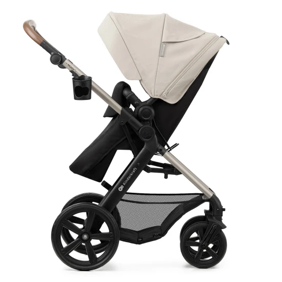 Kombinovaný kočárek Moov 2 3v1 Moonlight Grey penové kolesá Kinderkraft KSMOOV02GRYEV00