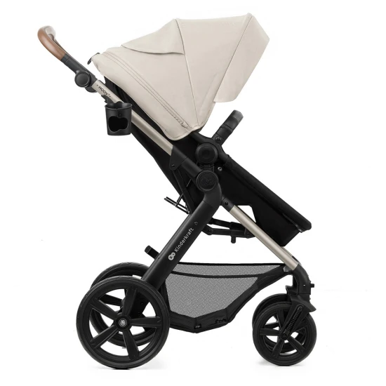 Kombinovaný kočárek Moov 2 3v1 Moonlight Grey penové kolesá Kinderkraft KSMOOV02GRYEV00