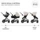 Kombinovaný kočárek Moov 2 3v1 Moonlight Grey penové kolesá Kinderkraft KSMOOV02GRYEV00