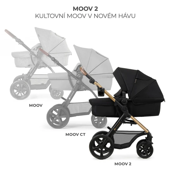 Kombinovaný kočárek Moov 2 3v1 Pure Black penové kolesá Kombinovaný kočárek Moov 2 3v1 Pure Black penové kolesá Kinderkraft KSMOOV02BLKEV00