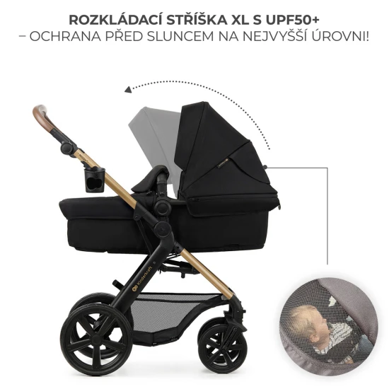 Kombinovaný kočárek Moov 2 3v1 Pure Black penové kolesá Kombinovaný kočárek Moov 2 3v1 Pure Black penové kolesá Kinderkraft KSMOOV02BLKEV00