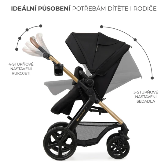 Kombinovaný kočárek Moov 2 3v1 Pure Black penové kolesá Kombinovaný kočárek Moov 2 3v1 Pure Black penové kolesá Kinderkraft KSMOOV02BLKEV00