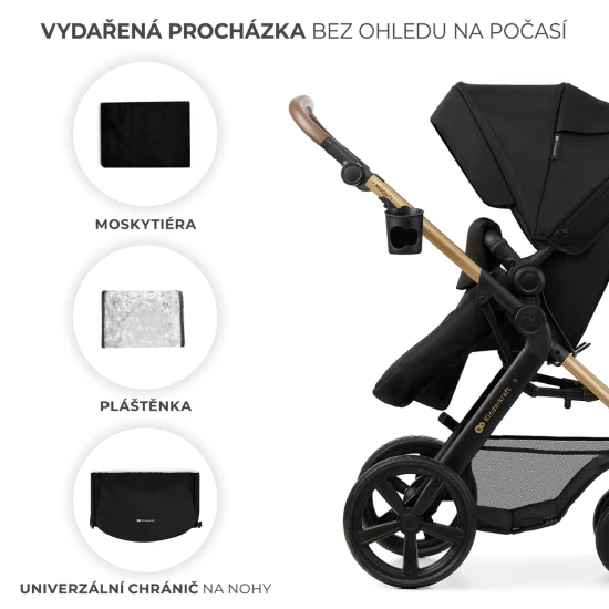 Kombinovaný kočárek Moov 2 3v1 Pure Black penové kolesá Kombinovaný kočárek Moov 2 3v1 Pure Black penové kolesá Kinderkraft KSMOOV02BLKEV00