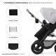 Kombinovaný kočárek Moov 2 Air 3v1 Moonlight Grey Kinderkraft KSMOOV02GRY0000