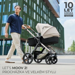 Kombinovaný kočárek Moov 2 Air 3v1 Moonlight Grey