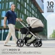 Kombinovaný kočárek Moov 2 Air 3v1 Moonlight Grey Kinderkraft KSMOOV02GRY0000