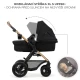 Kombinovaný kočárek Moov 2 Air 3v1 Pure Black Kinderkraft KSMOOV02BLK0000