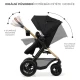 Kombinovaný kočárek Moov 2 Air 3v1 Pure Black Kinderkraft KSMOOV02BLK0000