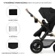Kombinovaný kočárek Moov 2 Air 3v1 Pure Black Kinderkraft KSMOOV02BLK0000